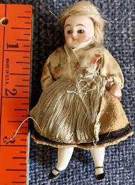 Antique 3 3/4” Kestner German All Bisque Doll C1890 Jointed ...