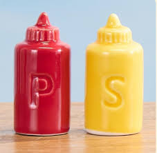Brand New Ketchup/Mustard Salt And Pepper | Mercari