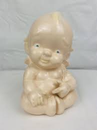 Vintage Kewpie Doll Statue Figurine 6.75” Large Pottery Handmade Statue Angel | eBay