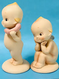 Rose O'Neil Kewpie Bisque Doll Figurine Set | eBay