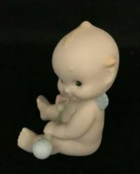Enesco Rose O'Neill Kewpie Baby With Baby Rattle Porcelain ...