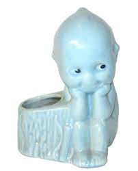 USA Kewpie Planter Baby Blue Ceramic (b13) | eBay