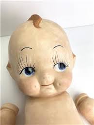 Vintage Large Ceramic Bisque Kewpie Doll 12" w/ Arms Hand Painted Japan | eBay