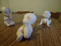 Vintage Lot Of 3 Kewpie doll KW228 Bisque Baby Figurines | eBay
