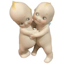 Kewpie Huggers German Bisque Rose O'Neil 3.5". For Sale at ...