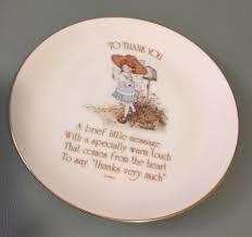 Lasting Memories Porcelain Plate To Thank You Gold Trim | eBay