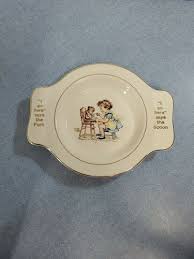 VINTAGE SALEM CHILD'S I go here says the Fork DISH ...