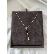 Hermès Gold Key & Bell Necklace