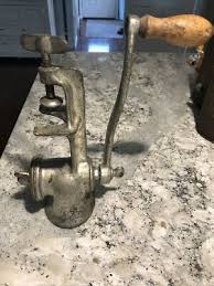 Vintage Antique Metal Meat Grinder Farmhouse Decor | eBay