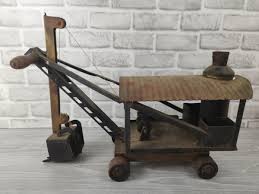 VINTAGE 1920'S BUDDY L RIDE EM PRESSED STEEL STEAM SHOVEL 20 ...