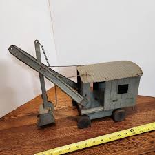 Blue Structo Toys Construction Co Steam Shovel Press Steel ...