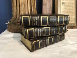 3 Vol Breviarium Romanum 1833 Leather Mame Vulgate Psalms ...