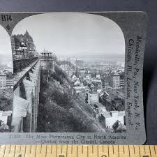 Antique 1920s Dufferin Terrace Old Quebec City Stereoview ...