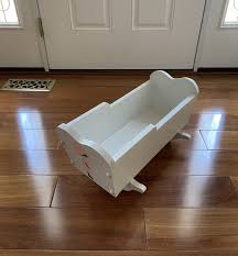 Vintage Holly Hobbie Heavy White Wooden Rocking Doll ...