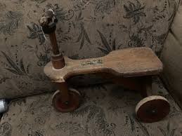 Vintage Antique Child Wooden Tricycle Bike NICE. RARE Cute Bell Still Works | eBay
