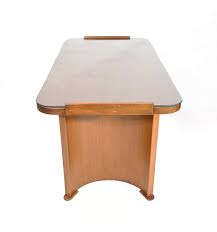 Vintage Mid-century Deco-style Glass Top Wood Console Coffee Table - Etsy