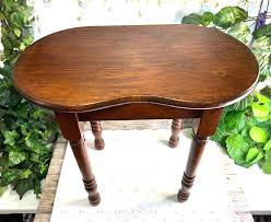 Vintage Kidney Bean Wood Side Table, 17” Tall, Plant Stand, Lamp Display Stand, Accent Furniture Small End Table - Etsy