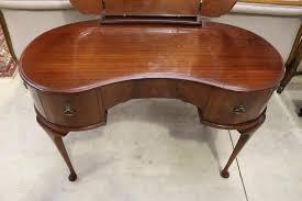 Sold at Auction: Kidney shaped dressing table, approx 130cm H x 108cm W x 50cm D