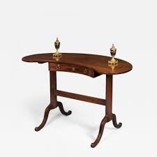 Thomas Chippendale - SUPERB, Georgian Chippendale Period Mahogany Kidney Writing Table CIRCA 1775