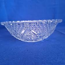 KIM Indonesia GLASS BOWL Candy Dish Kig Nut Hearts Roses ...