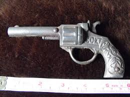 Colt Toy Pistol Metal Cap Gun Early 1900s, Embossed ...