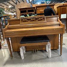 Kimball Console Upright Piano w/Bench — Habitat Roaring Fork