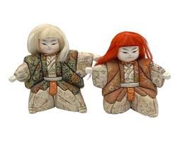 Vtg Handmade Japanese Kimekomi Kabuki Lion Dancer Red and ...