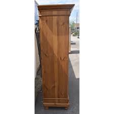 Pine Two Door Knock-Down Armoire | Chairish