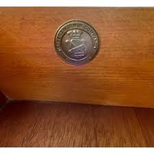 1920s Robert W. Irwin Co. Art Deco Rosewood and Burl Walnut 3-Drawer Chest | Chairish