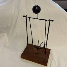 Vintage Mid-Century Metal Kinetic Sculpture | Chairish