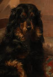 Pintura al Óleo Antigua - Retrato de perro de un Setter Gordon por Médard Tytgat en venta en 1stDibs España | setter gordon camadas