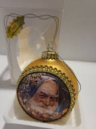 1997 Christmas by Krebs Santa on Silk "1900 Weihnachtsman ...