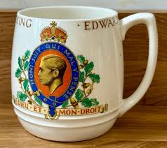 King Edward VIII L Commemorative Mug Produced for His ...