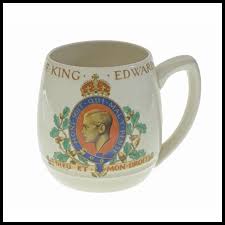 Pair of King Edward VIII Coronation Mugs 1937 Art Deco Style ...