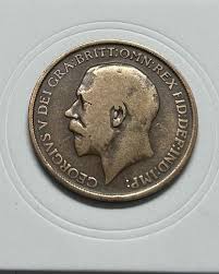 GREAT BRITAIN ONE PENNY 1912 Georgivs V DEI GRA BRITT OMN ...
