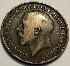 1915 George V One Penny Coin - Etsy