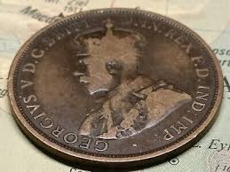 1911 Australian Penny, circulated coin 👑 King Georgivs V ...