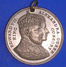 British Medal /medallion - 1902 Edward VII & Queen Alexandra ...