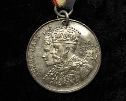 King George V Silver Jubilee 1935 Celebration Medal White ...