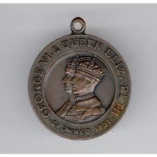 1937 CORONATION Medal George VI & Queen Elizabeth, Princess ...