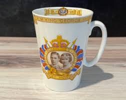 Antique 1937 Commemorative Shelley Cup Mug King George VI ...