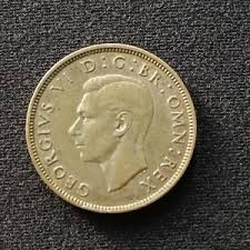 1941 British 2 Schillings 1 Florin Silver Coin With King ...