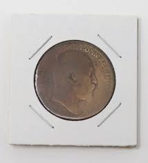 Antique 1910 British One Penny 1/12 Shilling Great Gift for ...