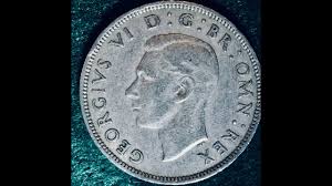 2 Shilling Coin - George VI- United Kingdom Dated 1951 - YouTube