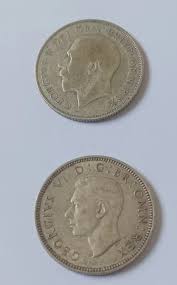 SILVER 1923 ONE SHILLING 1940 ONE SHILLING GREAT BRITAIN ...