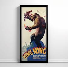 King Kong 1933 Movie Poster Print: Classic Film Art - Etsy