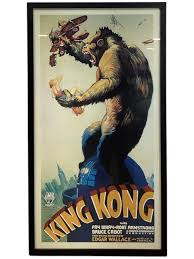 Sold at Auction: 1933 King Kong Theatrical Movie Poster - Reprint