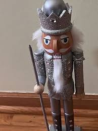 New Santa's Workshop 15" Silver Nutcracker Holiday ...