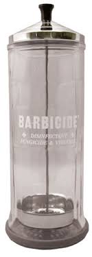 Barbicide Glass Jar 11 1/2" Large - Fore Supply Company