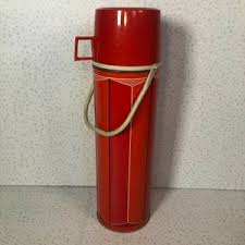 Vintage 1974 GUC Red Orange MCM King Seeley Thermos W/ Handle Bottle #2410 32oz - Etsy